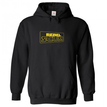 Rebel Scum Classic Unisex Kids and Adults Pullover Hoodie for Sci-Fi Movie Fans